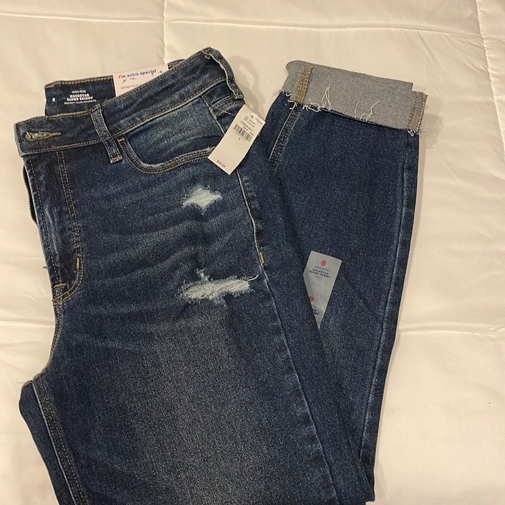 Old Navy High Rise Rockstar Super skinny Ankle Jeans size 8